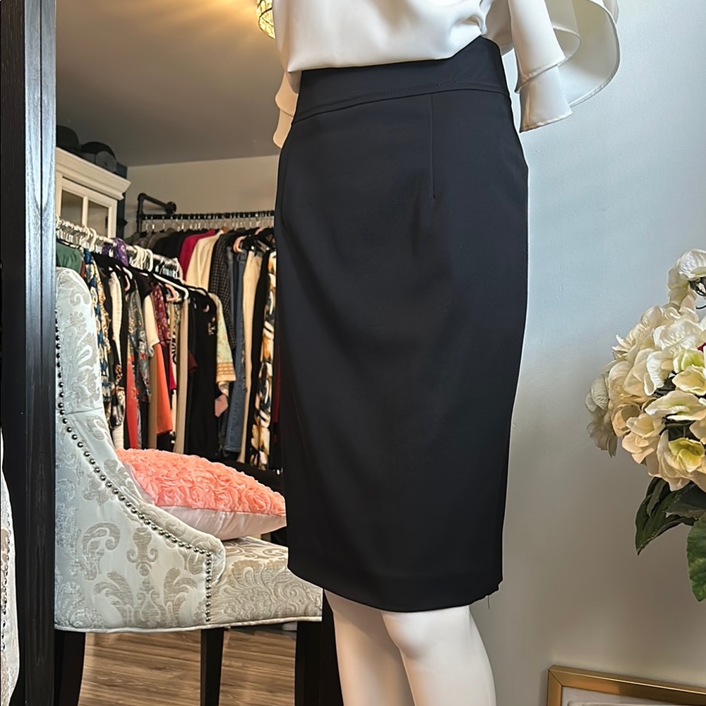 Carolina Herrera New York Black Pencil Skirt